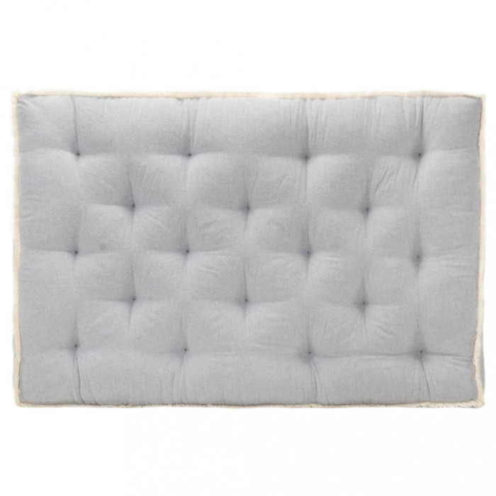 Perna pentru canapea din paleti, gri, 120 x 80 x 10 cm