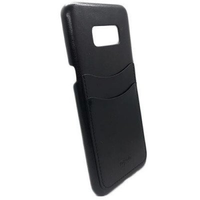 Husa Samsung S8 g950 Plastic Leather Card Case Black foto