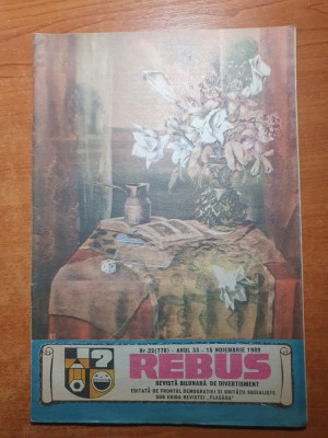 revista rebus 15 noiembrie 1989 foto