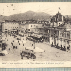 AD 42 C. P. VECHE -NICE(ALPES MARITIMES) - ANIMATIE -CIRCULATA 1918 -FRANTA