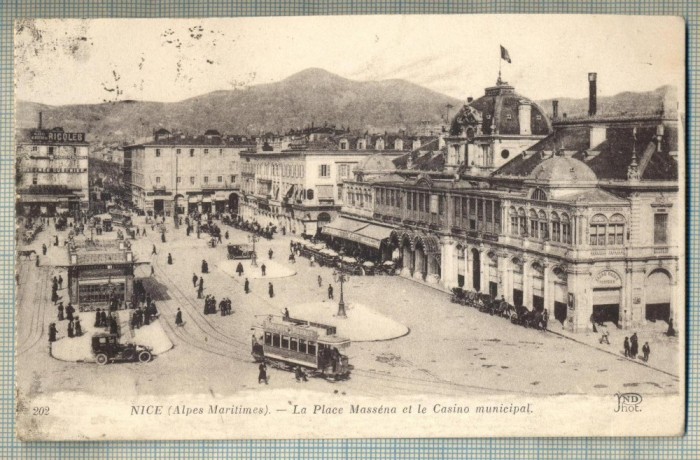 AD 42 C. P. VECHE -NICE(ALPES MARITIMES) - ANIMATIE -CIRCULATA 1918 -FRANTA