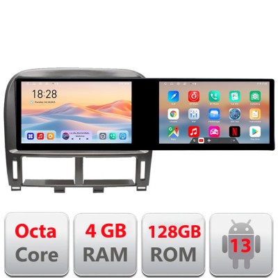Navigatie Lexus LS 1999-2006 Kit- LS-99 Edotec 2 ecrane 8 core 4+128 21.6 inch Incell android Wifi 5Ghz gps internet CarStore Technology foto