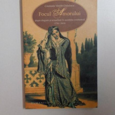FOCUL AMORULUI , DESPRE DRAGOSTE SI SEXUALITATE IN SOCIETATEA ROMANEASCA (1750 - 1830) de CONSTANTA VINTILA - GHITULESCU , 2006