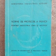 Norme de protectie a muncii pentru industria lanii si matasii