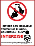 Placuta citirea sau mesajele telefonice in cazul condusului sunt interzise