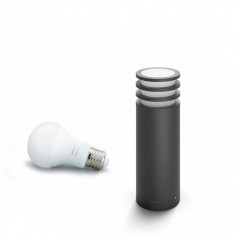 Stalp iluminat exterior Philips Hue Lucca, E27, 9.5W, 240V, IP44, lumina calda, 806 lumeni foto