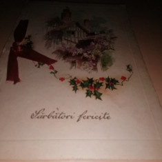 CARTE POSTALA / FELICITARE , ANII 1900 , NESCRISA