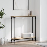 vidaXL Masă consolă, stejar sonoma, 75x22,5x75 cm, lemn prelucrat