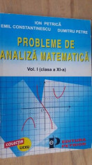 Probleme de analiza matematica vol. 1 clasa a11-a-Ion Petrica, Emil Constantinescu foto