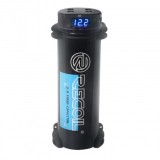 Condensator Auto 2F Recoil REC2D cu Afisaj Digital, Hibrid Carbon/Electrolitic, 20V, Intrari 1/0 AWG/4 AWG, Voltmetru Albastru