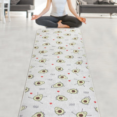 Saltea fitness/yoga/pilates Avocado Djt, Chilai, 60x200 cm, poliester, multicolor