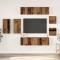 vidaXL Set comodă TV 8 pcs Lemn vechi 30.5 x 30 x 60 cm Lemn compozit
