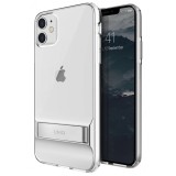 Husa TPU UNIQ Cabrio pentru Apple iPhone 11, Cu suport reglabil, Transparenta