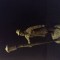 Ft Veche statueta metal,,Om cu Felinar,,,