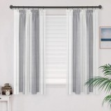 Cumpara ieftin Set 2 Draperii, 122 x 140 W, Gri &amp; Alb - CN