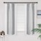 Set 2 Draperii, 122 x 140 W, Gri &amp; Alb - CN