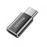 Adaptor Date si Incarcare Lightning - USB-C Yesido GS22, Gri