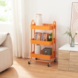 Carucior 3 cosuri servire la masa Pyh&auml;nt&auml; 78,5x46x35cm otel potocaliu [en.casa] HausGarden Leisure