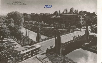 *Romania, poduri (5), Timisoara, c.p.i., circulata, 1960 foto