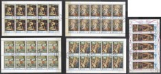 Ras Al Khaima 1968 Paintings 45 values in blocks Mi.267-270,274 used AE.407