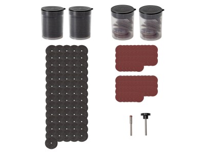 Set de 140 discuri abrazive si taiere pentru freza si polizor PARKSIDE PZMG 6 A1 foto