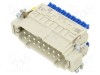 Conector HARTING HDC tată 16 pini 16A 500V cu clemă PE Press