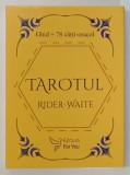 TAROTUL RIDER - WHITE , TRECUT , PREZENT SI VIITOR de SERAPHIM ZAKAI , SET CU CARTE CU INSTRUCTIUNI SI 77 CARTOLINE IN CUTIE , 2023
