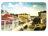 Rara! Carte postala Balcic:Strada principala,circulata 1916
