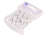 Suport Alb pentru Cablu Plat 2x1,5