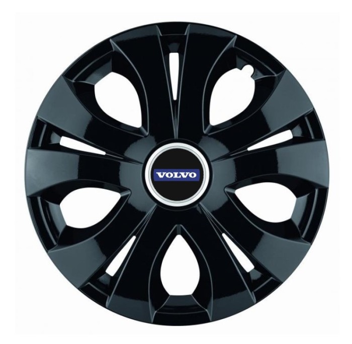 Set 4 Capace Roti pentru Volvo, model Top Black, R15