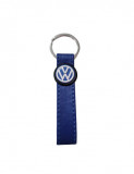 Breloc cheie din piele Eco Volkswagen Albastru