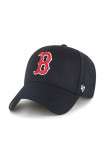 47brand șapcă din amestec de l&acirc;nă MLB Boston Red Sox culoarea albastru marin, cu imprimeu