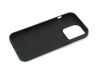 Husa din silicon compatibila cu iPhone 14 Plus, silk touch, interior din catifea, Negru, Oem