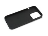 Husa din silicon compatibila cu iPhone 14, silk touch, interior din catifea, Negru