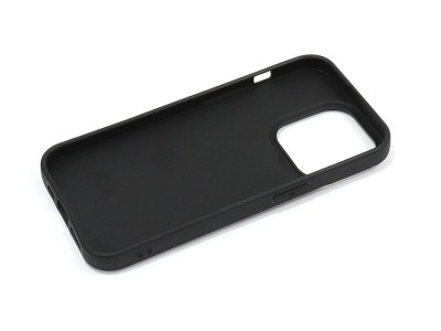 Husa din silicon compatibila cu iPhone 14 Plus, silk touch, interior din catifea, Negru foto