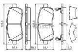 Set placute frana,frana disc SUZUKI SWIFT IV (FZ, NZ) (2010 - 2016) BOSCH 0 986 494 321