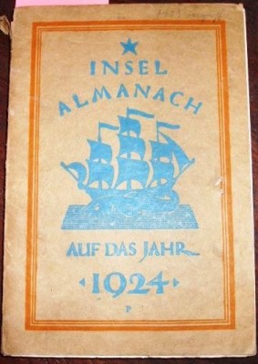 INSEL ALMANACH AUF DAS JAHR, 1924 foto