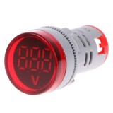 Voltmetru Digital elSales ELS-22VM/R, Diametru 22 mm, Protectie IP65, Iluminare LED, Temperatura mediului -25