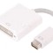 Adaptor Mini DVI-I Alb 170mm