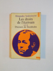 Alexandre Soljenitsyne - Les droits de l&amp;#039;ecrivain (1972) foto