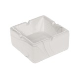 Scrumiera din ceramica, Model marmura alba, 10x5 cm, ATU-087732