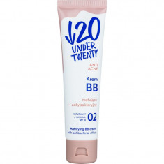 Under Twenty ANTI! ACNE crema BB matifianta SPF 10 culoare 02 Natural 60 ml