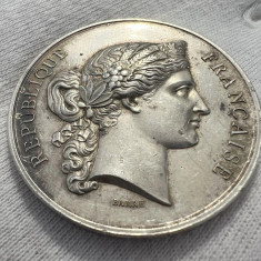 Medalie de agricultura din argint din localitatea Niort, Franta din anul 1874