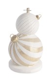 Suport brad Craciun ceramica aurie alba 51x50x84h