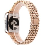 Cumpara ieftin Curea iUni compatibila cu Apple Watch 1/2/3/4/5/6/7, 44mm, Luxury, Otel Inoxidabil, Rose Gold