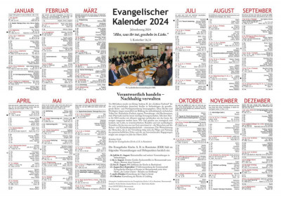 Evangelischer Kalender 2024 foto