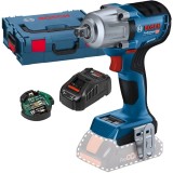 Bosch GDS 18V-450 PC + GAL 1880 CV - Masina de insurubat cu impact fara acumulatori Li-Ion 18 V - Ah patrat 1/2 inch 450 Nm M10-M20 valiza speciala ac