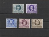 ROMANIA 1955 LP 392 SCRIITORI ROMANI SERIE MNH