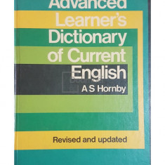 A. S. Hornby - Oxford Advanced Dictionary of Current English (editia 1983)