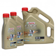 Set Ulei Motor Castrol Edge Turbo Diesel Titanium 5W-40 4L 1535BA + 2 Buc Ulei Motor Castrol Edge Turbo Diesel Titanium 5W-40 1L 1535B5